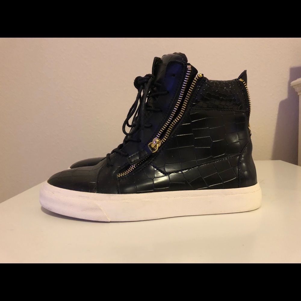 Giuseppe Zanotti Croc-Embossed Sneakers